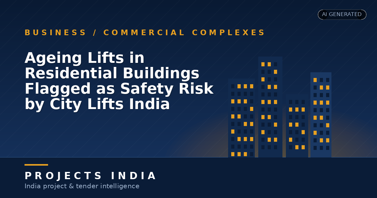 Ageing Lifts in Residential Buildings Flagged as Safety Risk by City Lifts India