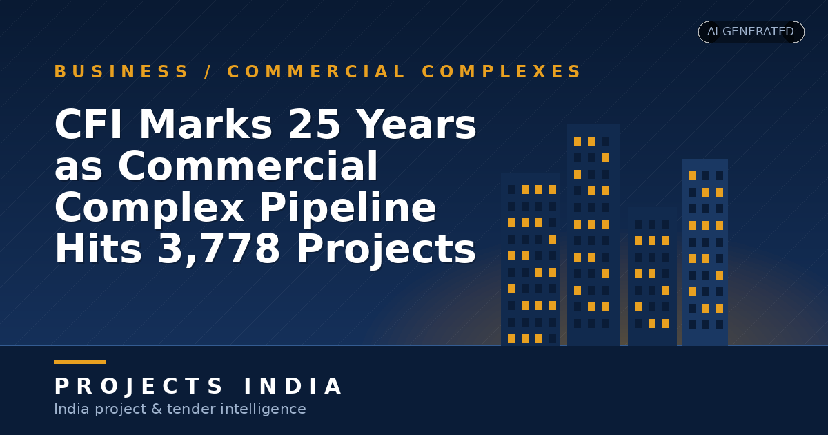CFI Marks 25 Years as Commercial Complex Pipeline Hits 3,778 Projects