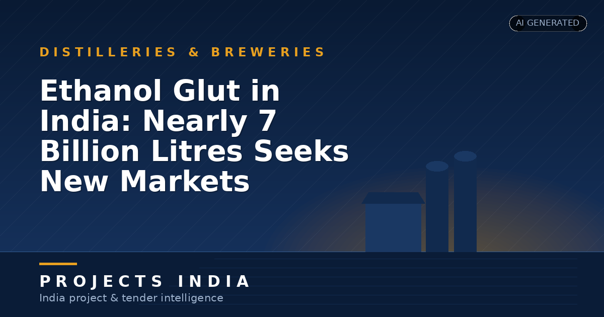 Ethanol Glut in India: Nearly 7 Billion Litres Seeks New Markets