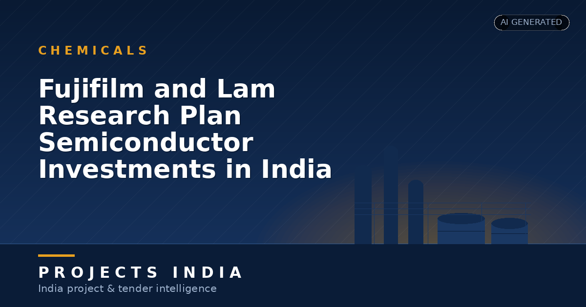 Fujifilm and Lam Research Plan Semiconductor Investments in India