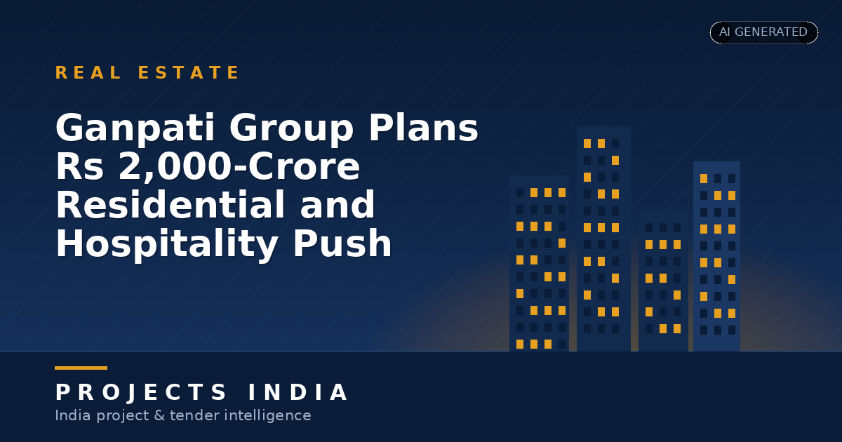 Ganpati Group Plans Rs 2,000-Crore Residential and Hospitality Push