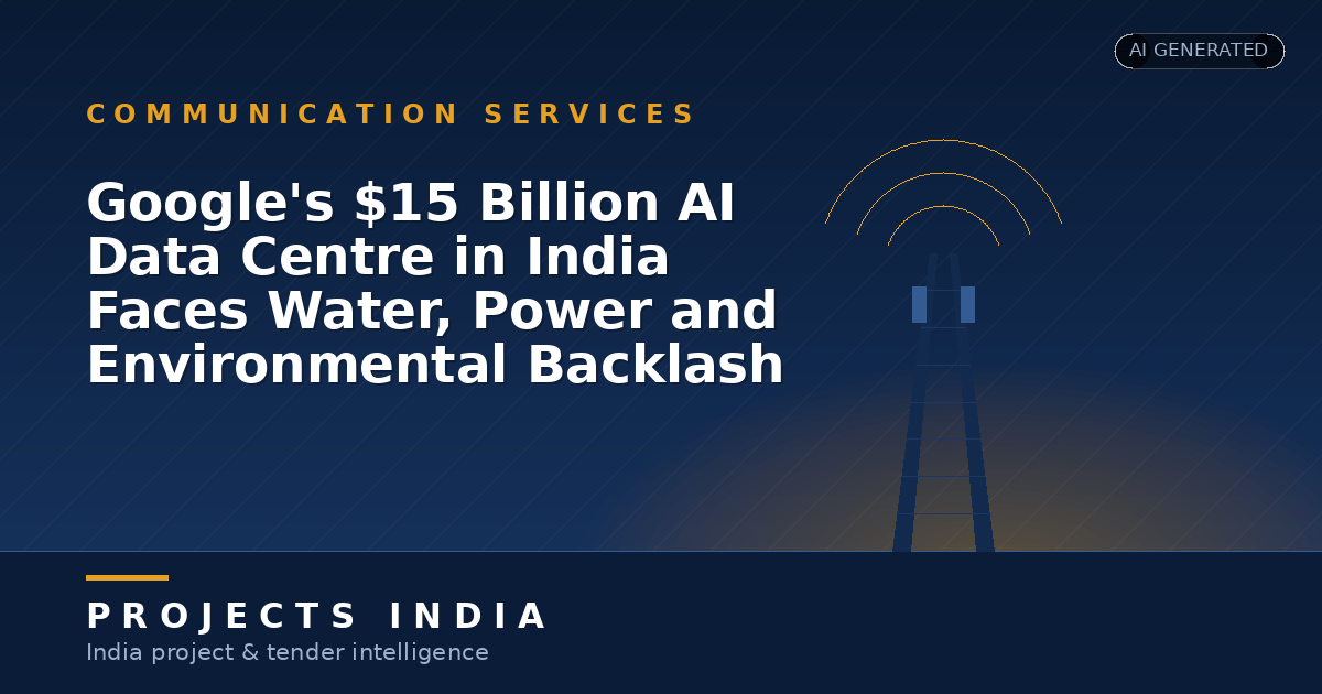 Google's $15 Billion AI Data Centre in India Faces Water, Power and Environmental Backlash