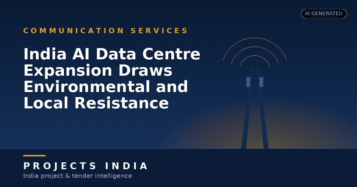India AI Data Centre Expansion Draws Environmental and Local Resistance