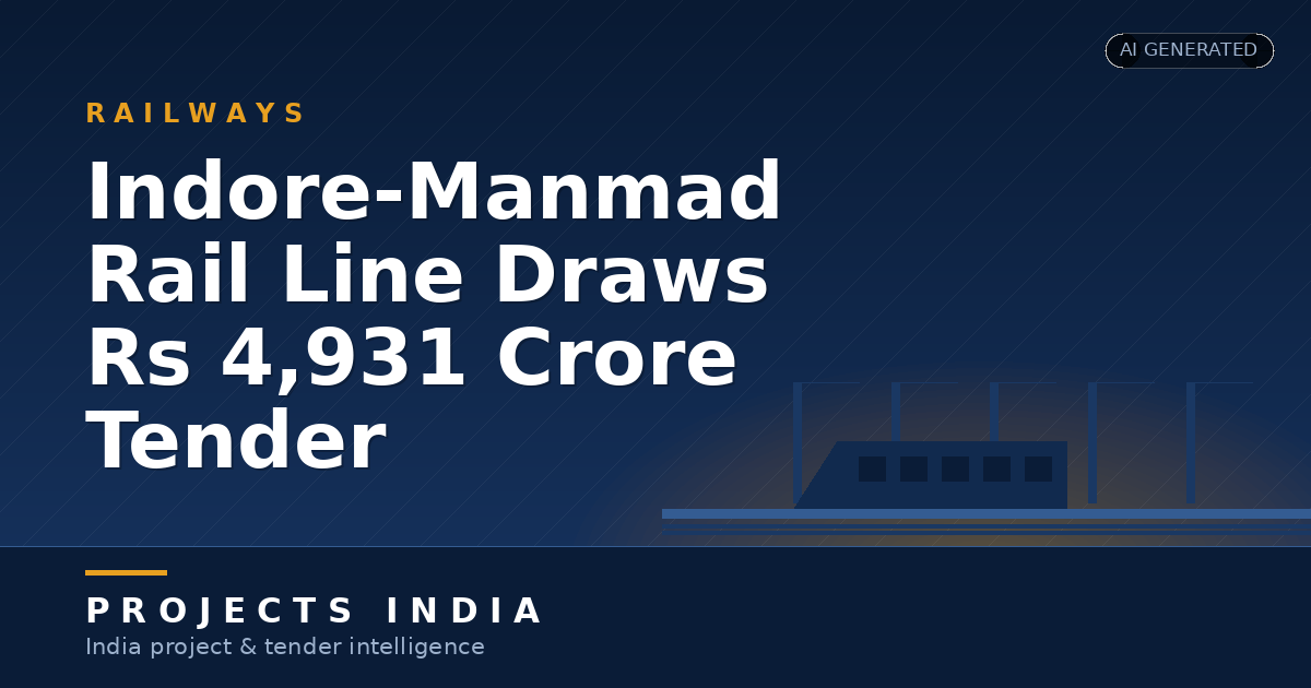 Indore-Manmad Rail Line Draws Rs 4,931 Crore Tender
