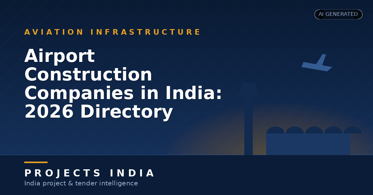 Airport Construction Companies in India: 2026 Directory