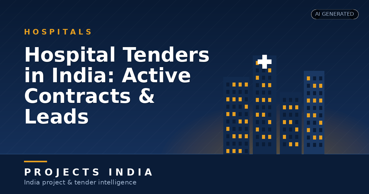 Hospital Tenders in India: Active Contracts & Leads