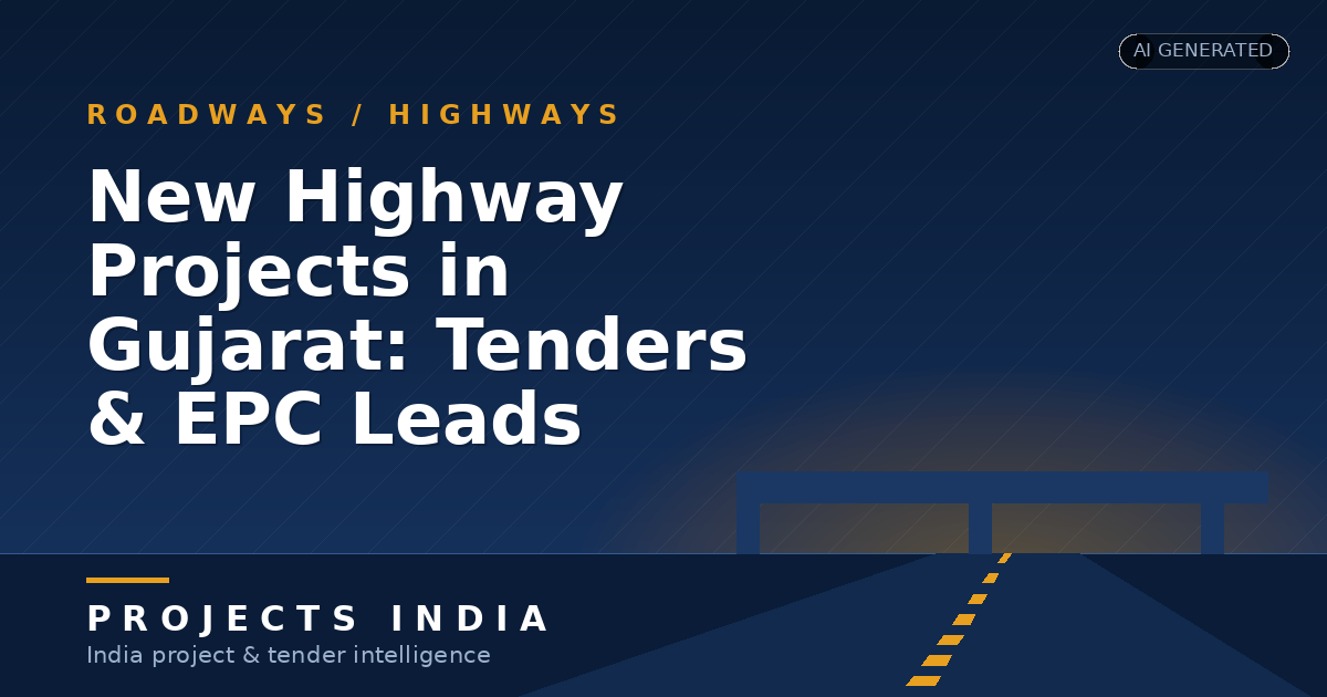New Highway Projects in Gujarat: Tenders & EPC Leads