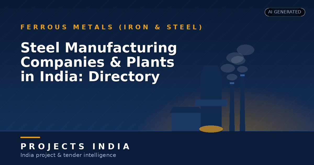 Steel Manufacturing Companies & Plants in India: Directory