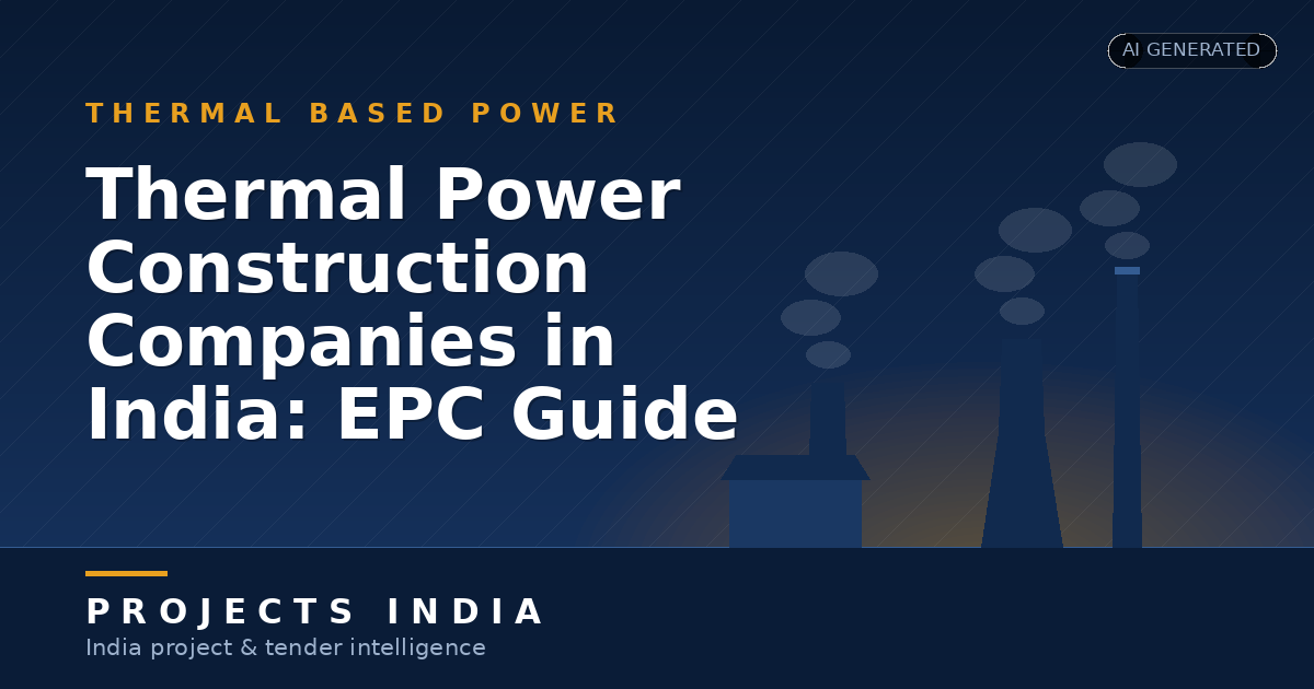 Thermal Power Construction Companies in India: EPC Guide