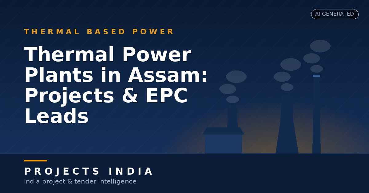 Thermal Power Plants in Assam: Projects & EPC Leads