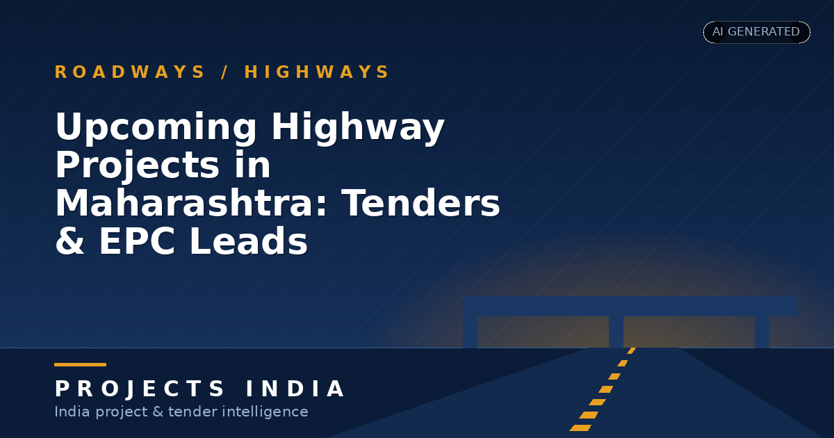 Upcoming Highway Projects in Maharashtra: Tenders & EPC Leads