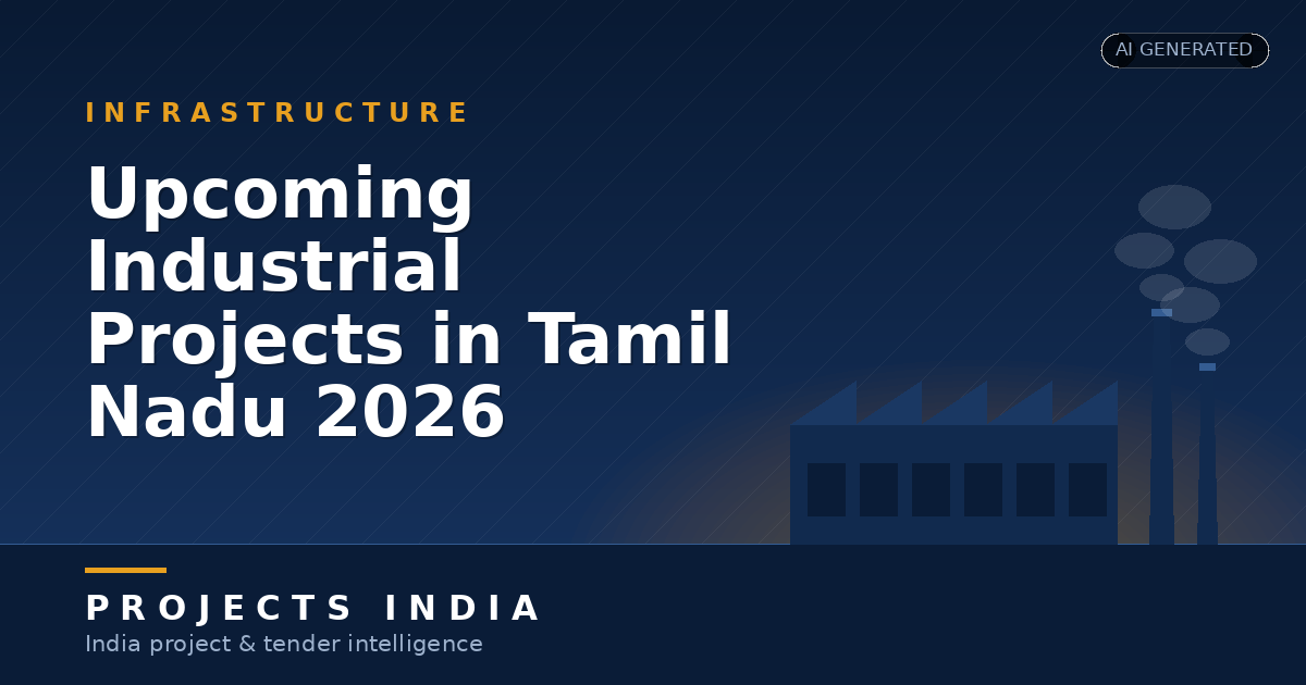 Upcoming Industrial Projects in Tamil Nadu 2026