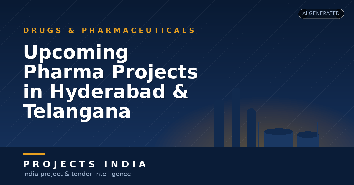 Upcoming Pharma Projects in Hyderabad & Telangana