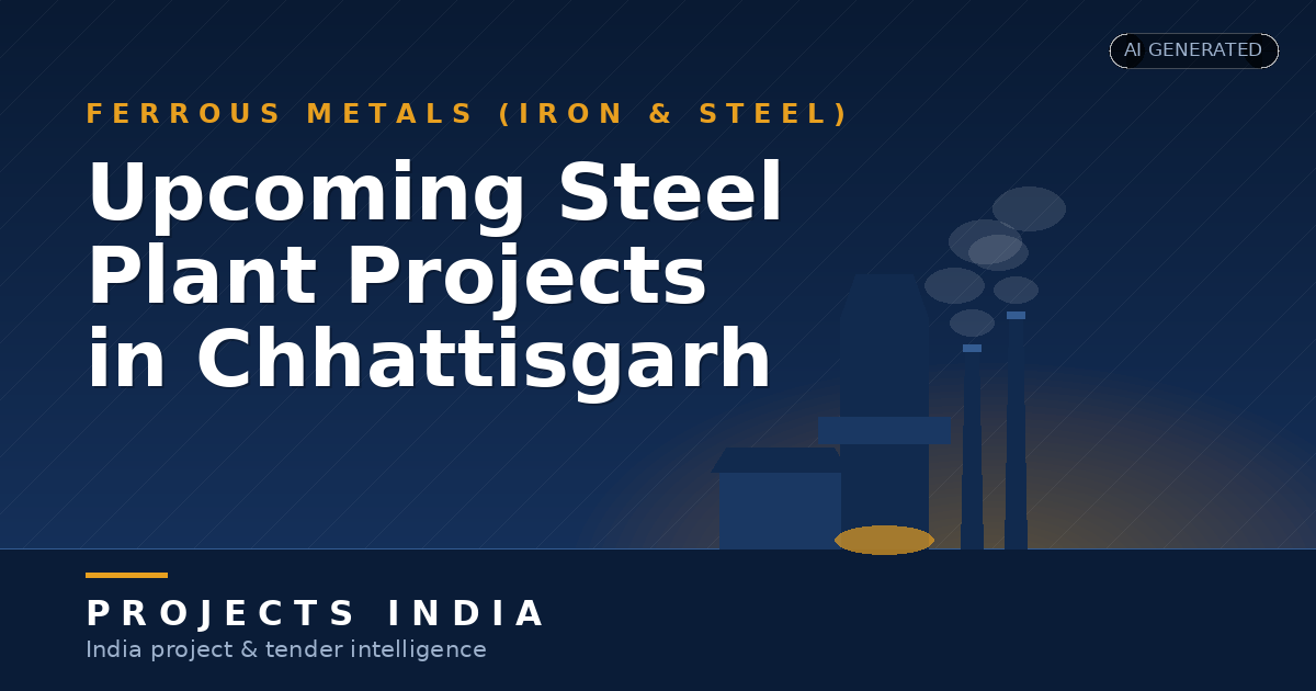 Upcoming Steel Plant Projects in Chhattisgarh