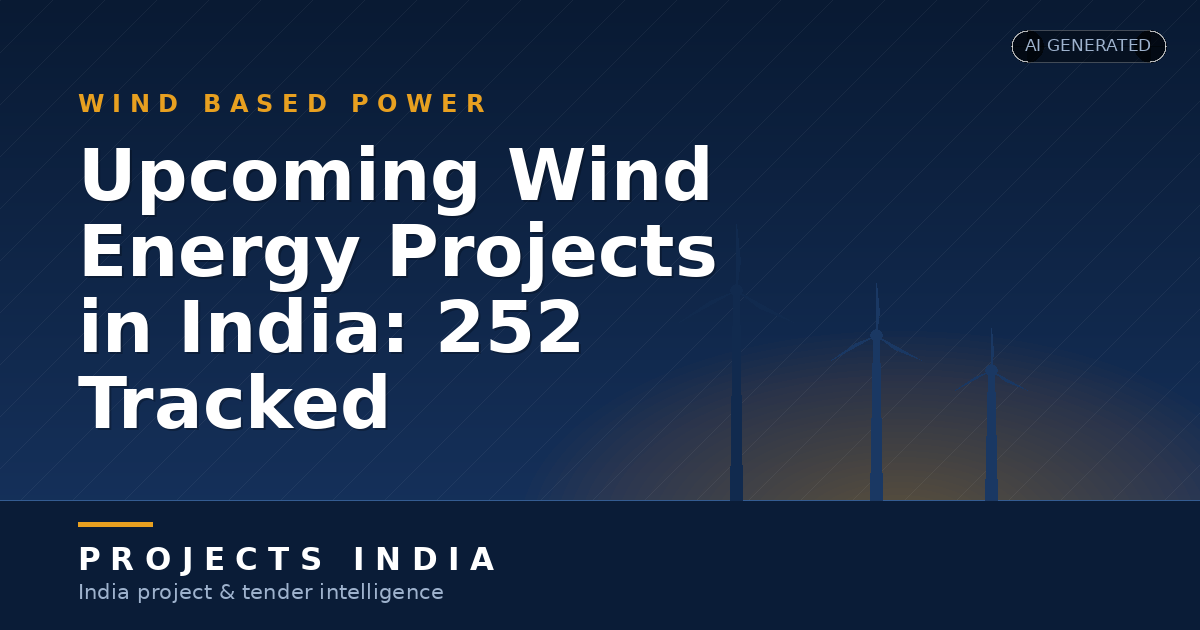 Upcoming Wind Energy Projects in India: 252 Tracked