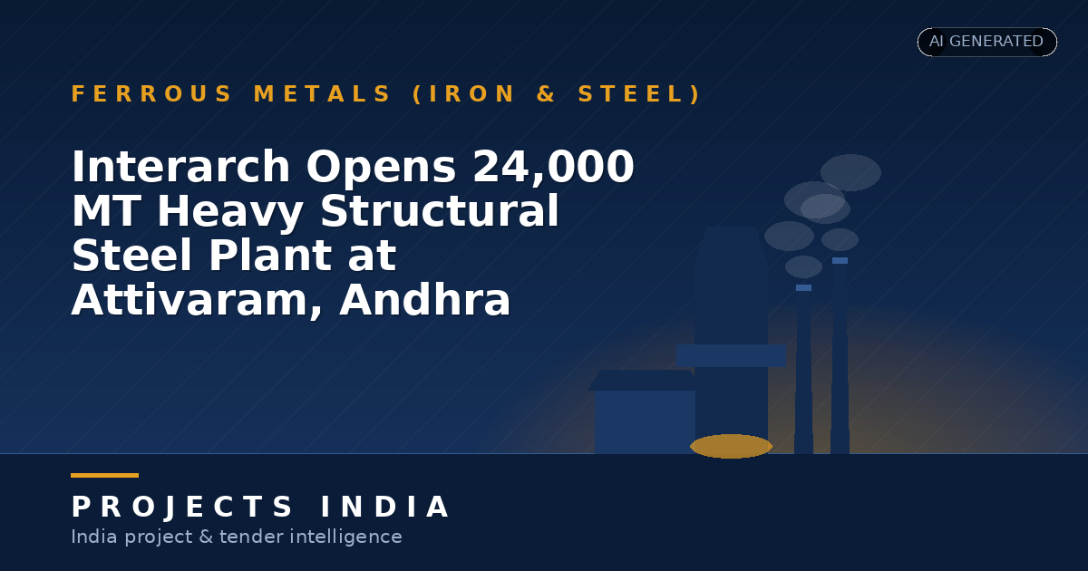 Interarch Opens 24,000 MT Heavy Structural Steel Plant at Attivaram, Andhra Pradesh