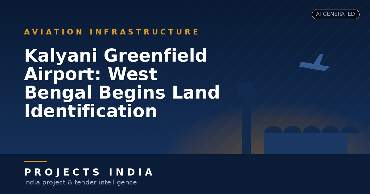 Kalyani Greenfield Airport: West Bengal Begins Land Identification
