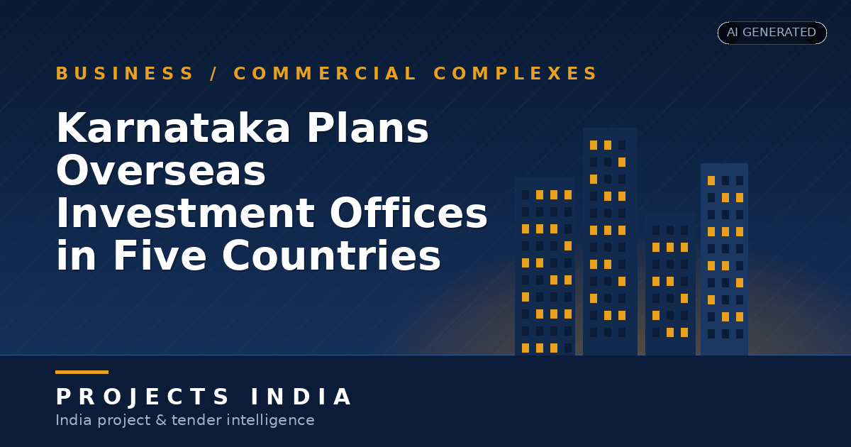Karnataka Plans Overseas Investment Offices in Five Countries