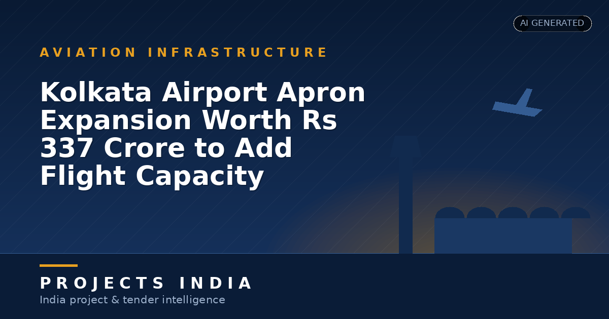 Kolkata Airport Apron Expansion Worth Rs 337 Crore to Add Flight Capacity