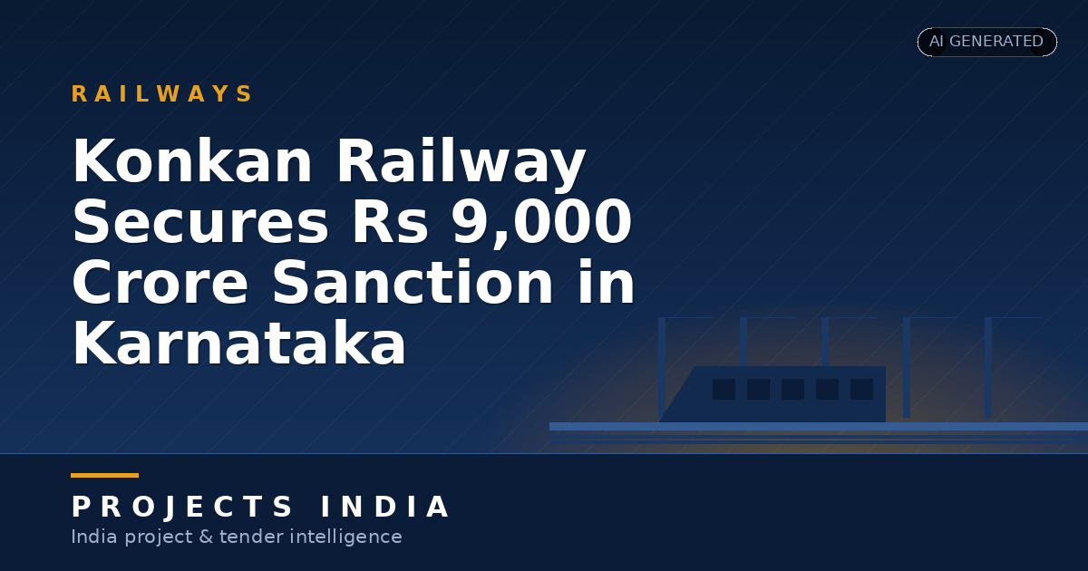 Konkan Railway Secures Rs 9,000 Crore Sanction in Karnataka