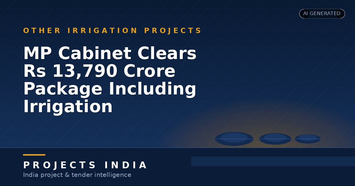 MP Cabinet Clears Rs 13,790 Crore Package Including Irrigation
