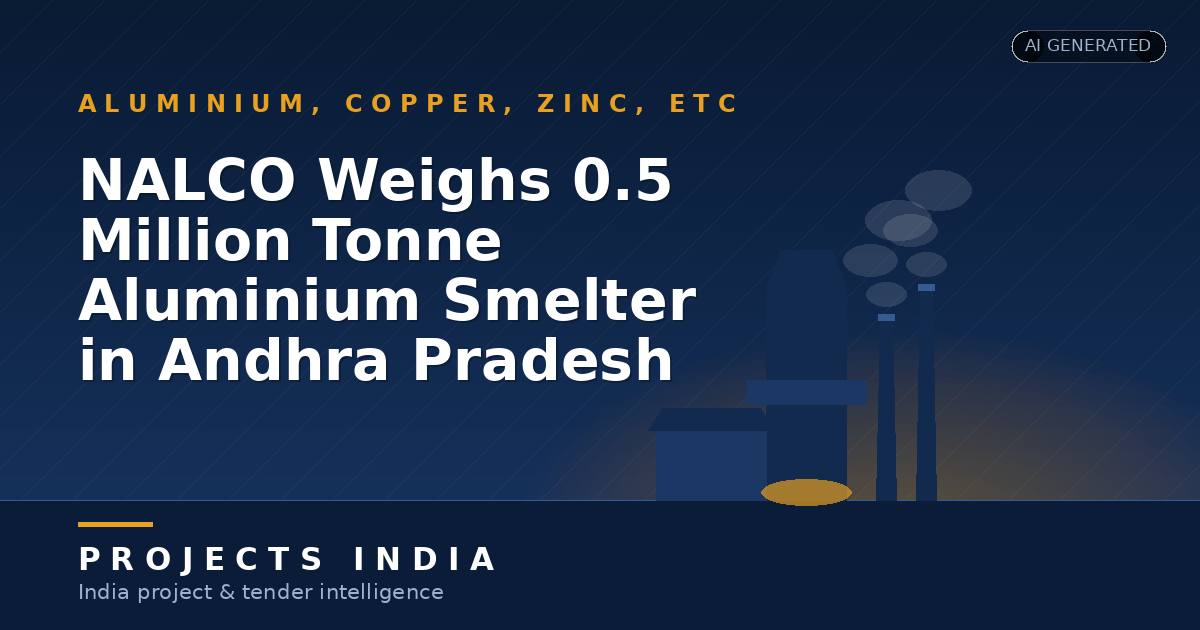 NALCO Weighs 0.5 Million Tonne Aluminium Smelter in Andhra Pradesh