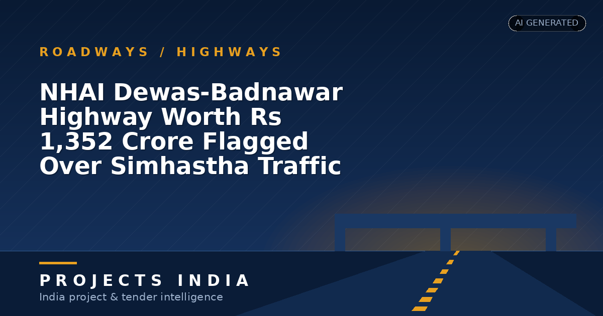NHAI Dewas-Badnawar Highway Worth Rs 1,352 Crore Flagged Over Simhastha Traffic Gap