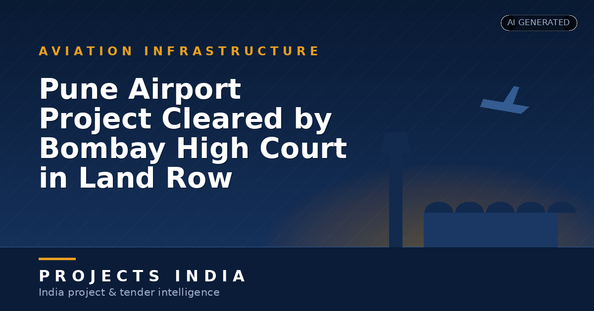 Pune Airport Project Cleared by Bombay High Court in Land Row