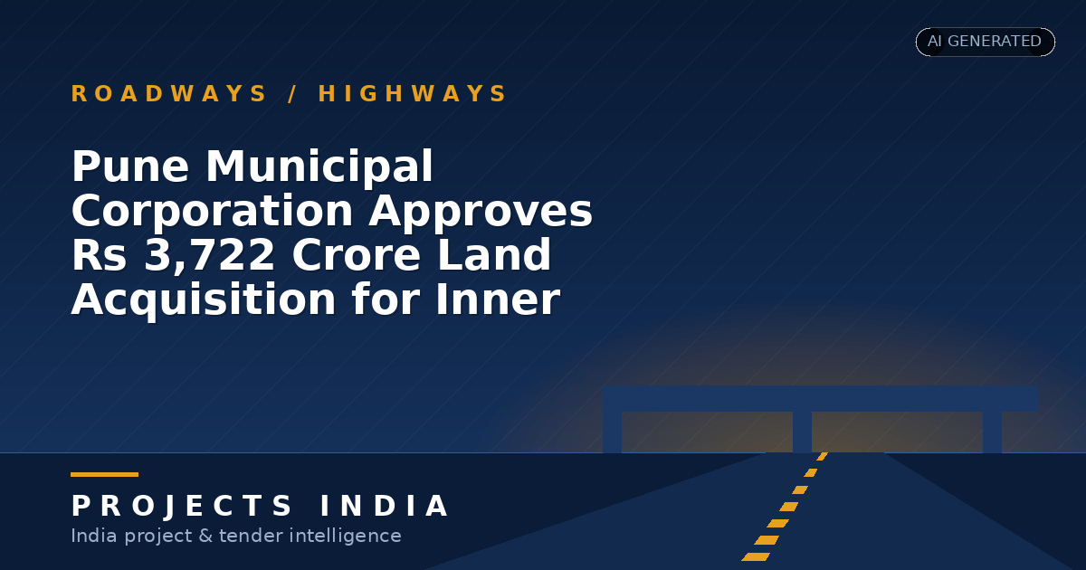 Pune Municipal Corporation Approves Rs 3,722 Crore Land Acquisition for Inner Ring Road and HCMTR