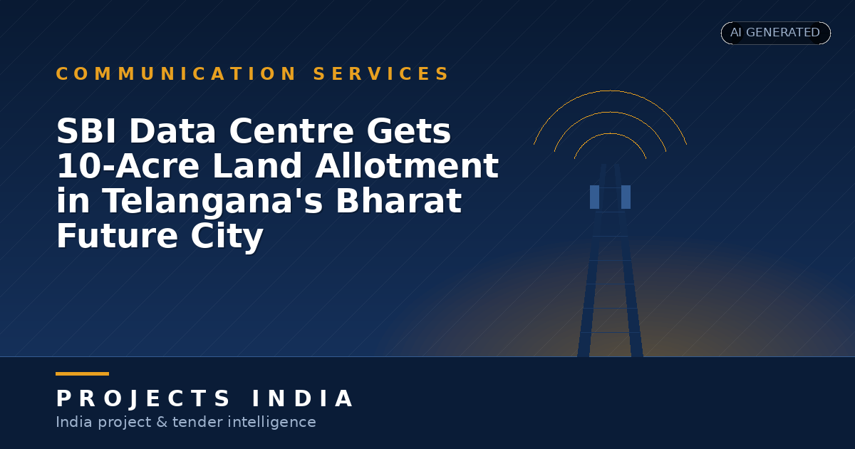 SBI Data Centre Gets 10-Acre Land Allotment in Telangana's Bharat Future City
