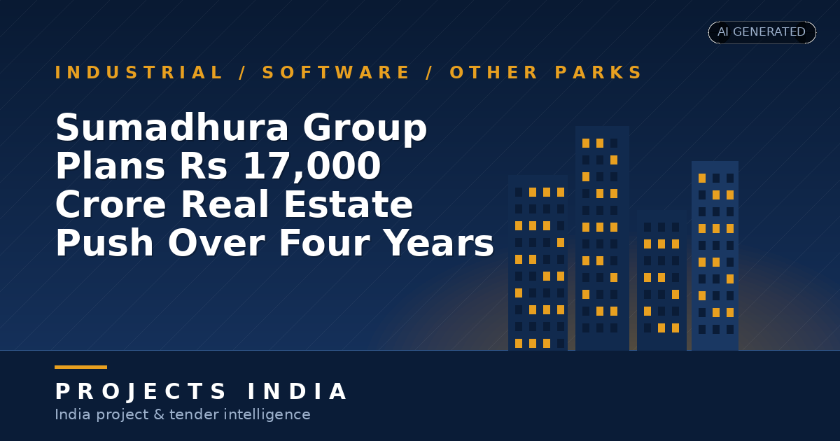 Sumadhura Group Plans Rs 17,000 Crore Real Estate Push Over Four Years