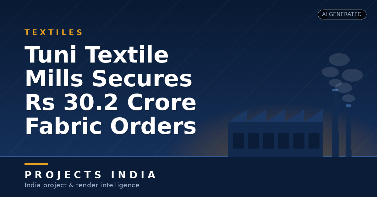 Tuni Textile Mills Secures Rs 30.2 Crore Fabric Orders