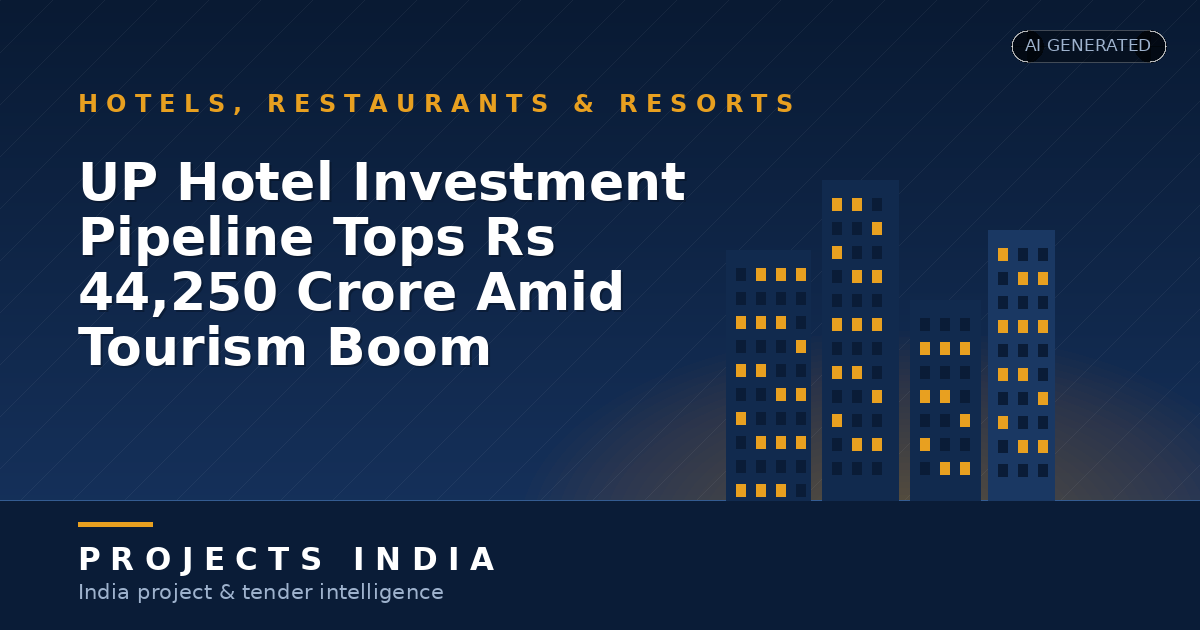 UP Hotel Investment Pipeline Tops Rs 44,250 Crore Amid Tourism Boom