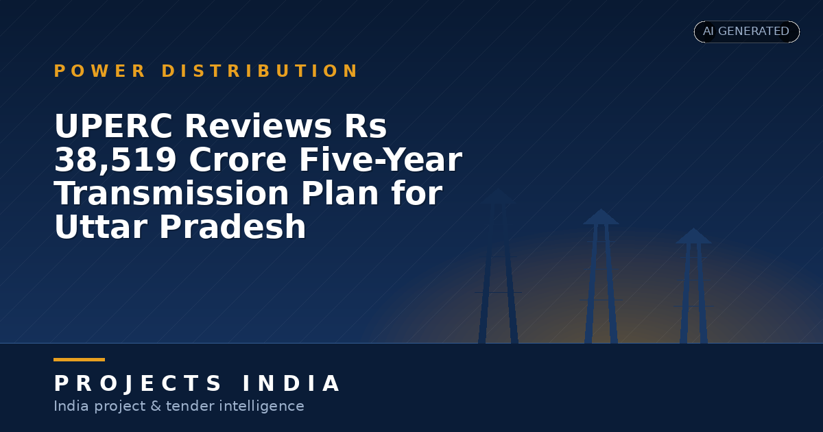 UPERC Reviews Rs 38,519 Crore Five-Year Transmission Plan for Uttar Pradesh